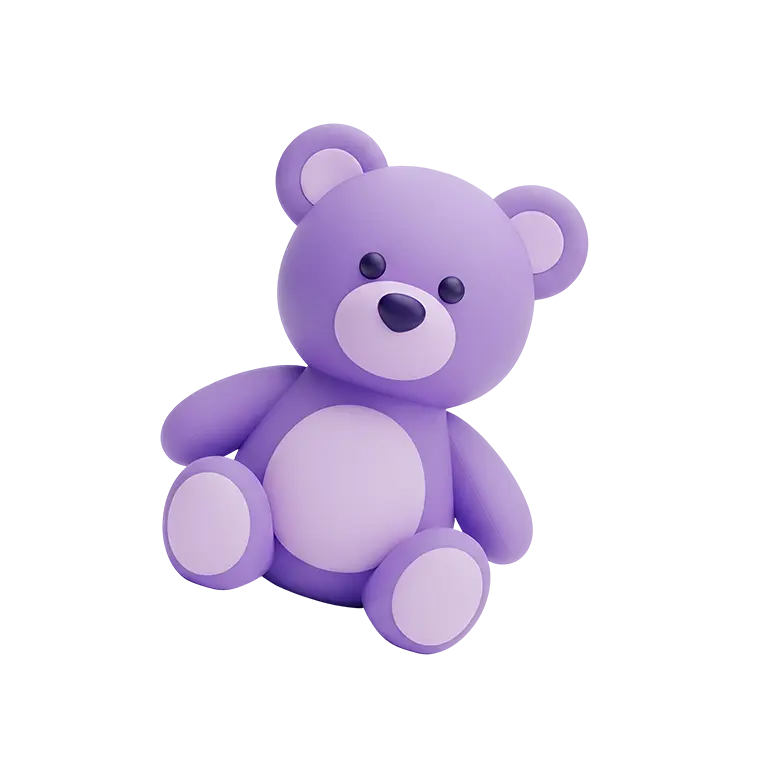 infant room teddy bear