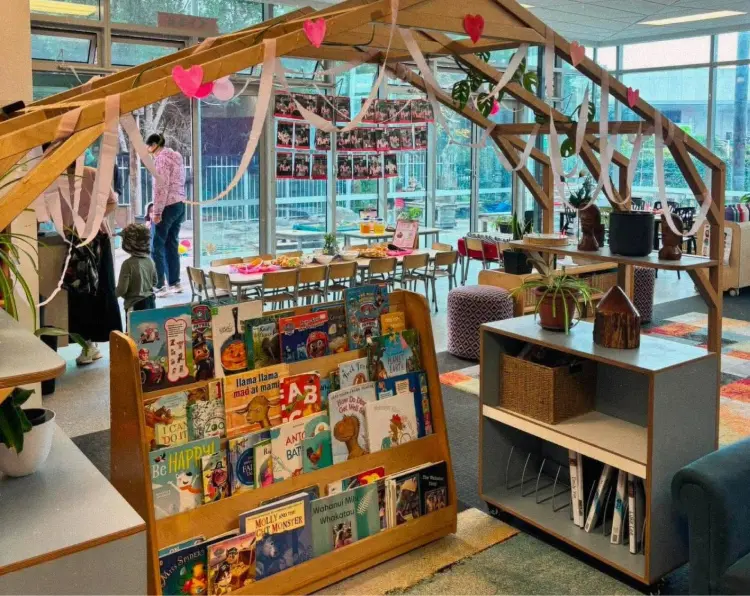 indoor reading corner natural steps