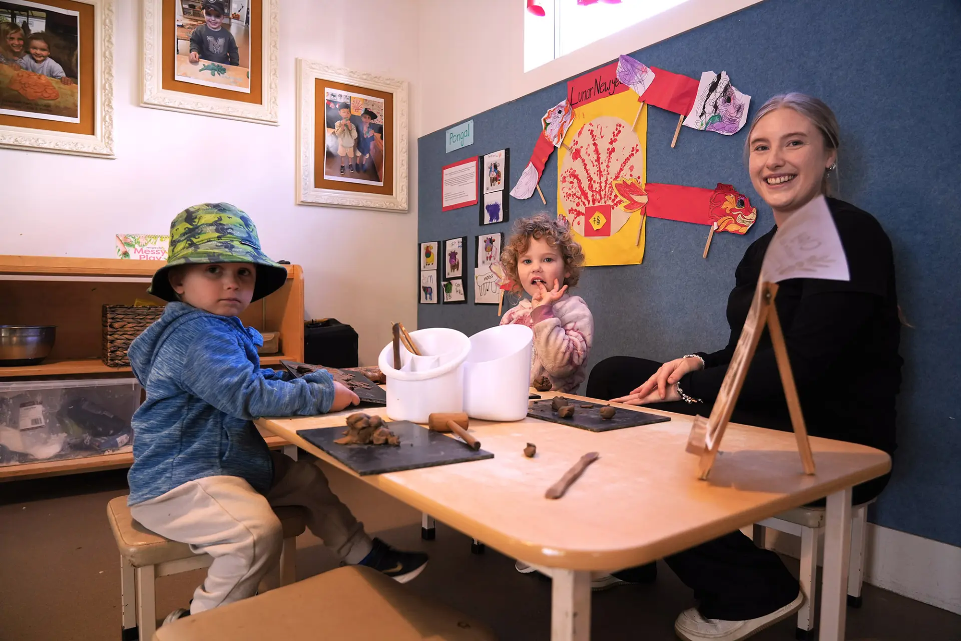 playing and drawing daycare