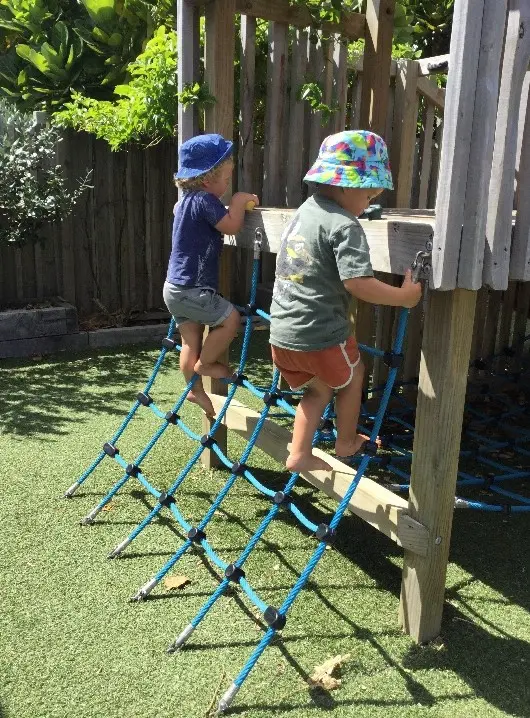boys at playground at Preschool