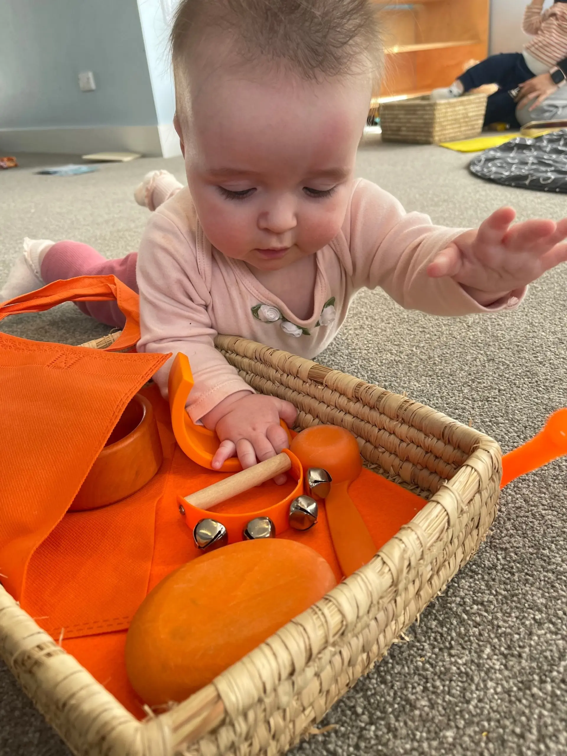 infant sensory playing at Ellerslie