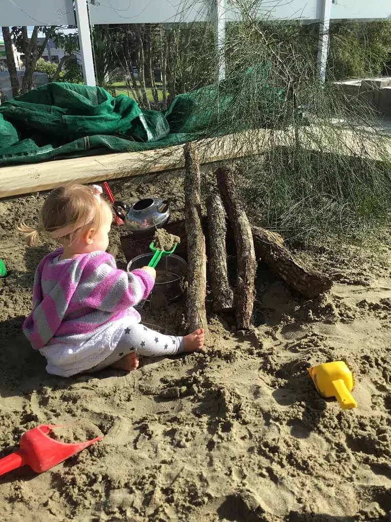 whitford centre toddler playing at sanpit